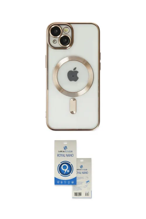 ieg™ iPhone 14 Kılıf Nova Işık Özel Seri - Şeffaf Royal Nano Ekran Koruyucu