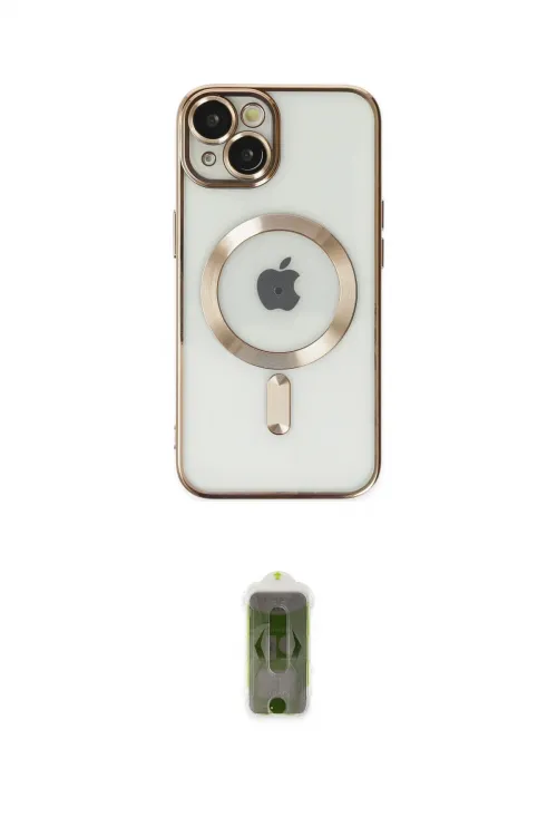ieg™ iPhone 14 Kılıf Nova Işık Özel Seri - Siyah Joko Magic 5D Hayalet Cam
