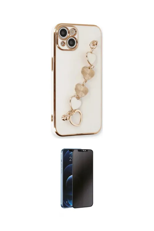 ieg™ iPhone 14 Kılıf Nova Işık Prime - Siyah 3D Antistatik Hayalet Cam Ekran Koruyucu