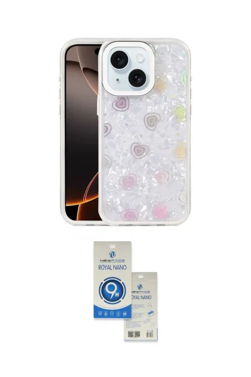ieg™ iPhone 14 Kılıf Odak Prime - Şeffaf Royal Nano Ekran Koruyucu