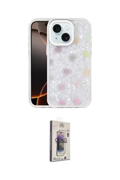 ieg™ iPhone 14 Kılıf Odak Prime - Siyah Bilvis 3D Cam Ekran Koruyucu