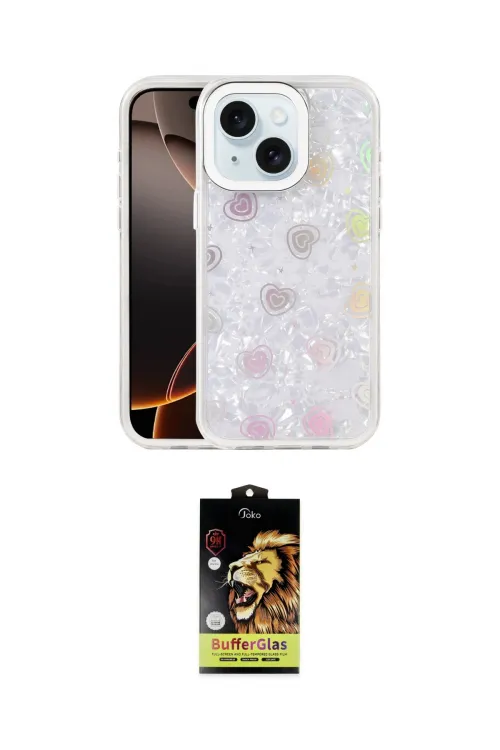 ieg™ iPhone 14 Kılıf Odak Prime - Siyah Buffer Cam Ekran Koruyucu