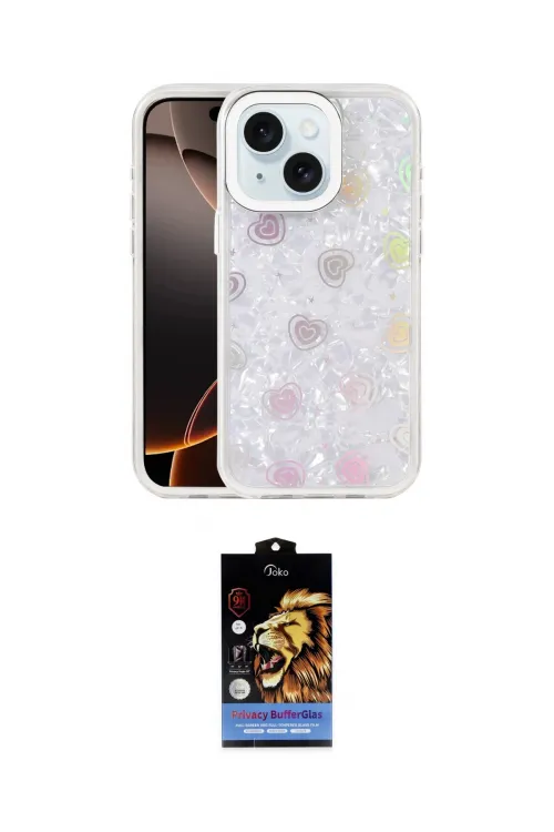 ieg™ iPhone 14 Kılıf Odak Prime - Siyah Buffer Hayalet Cam Ekran Koruyucu