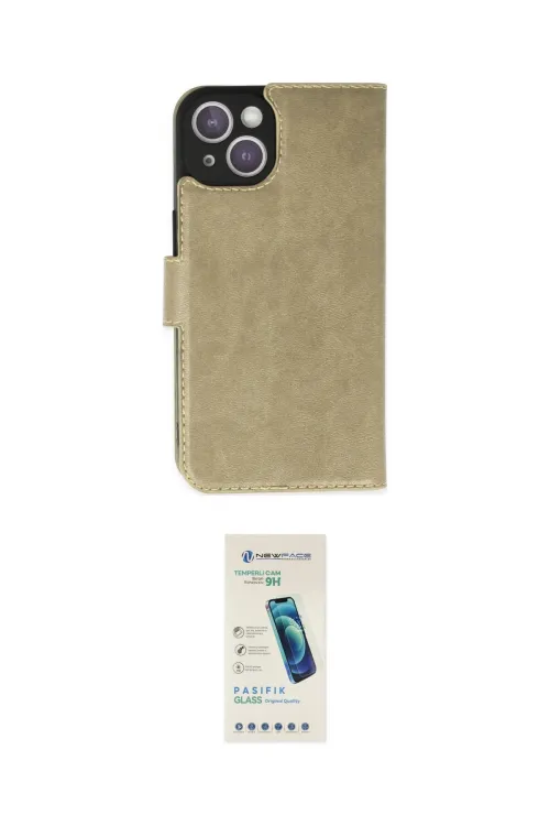 ieg™ iPhone 14 Kılıf Siluet Işık Serisi - Şeffaf Pasifik Cam Ekran Koruyucu