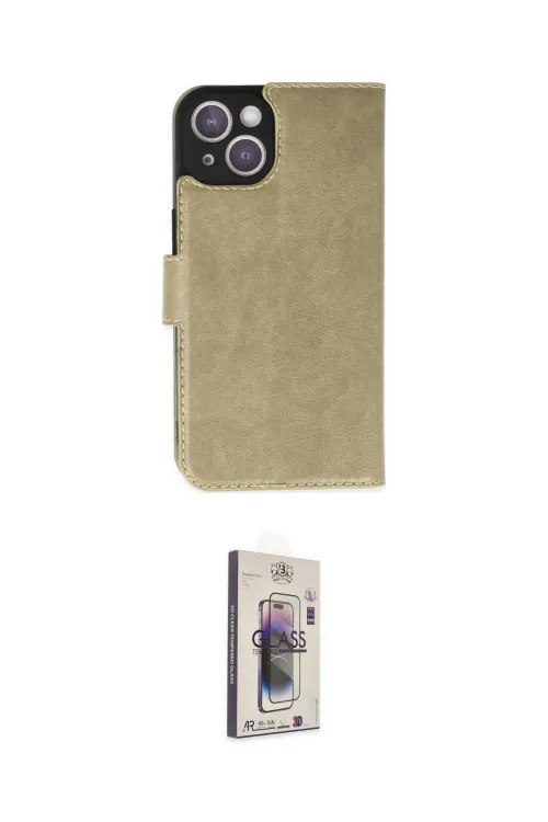 ieg™ iPhone 14 Kılıf Siluet Işık Serisi - Siyah Bilvis 3D Cam Ekran Koruyucu