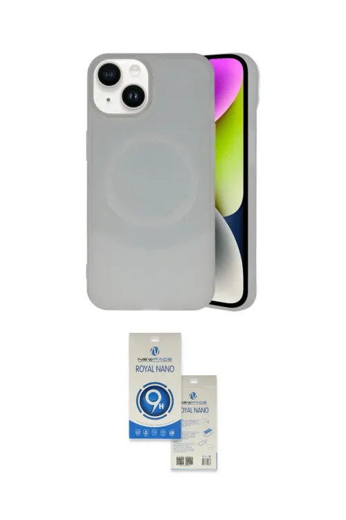 ieg™ iPhone 14 Kılıf Ufuk Serisi - Şeffaf Royal Nano Ekran Koruyucu