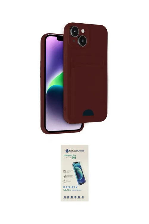 ieg™ iPhone 14 Kılıf Vadi Çizgi Prime - Şeffaf Pasifik Cam Ekran Koruyucu