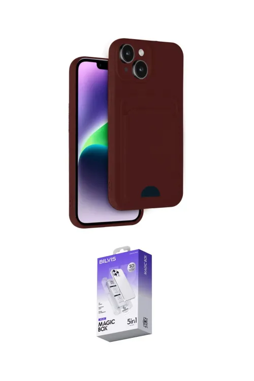 ieg™ iPhone 14 Kılıf Vadi Çizgi Prime - Siyah Bilvis 5in1 3D Magic Cam Ekran Koruyucu