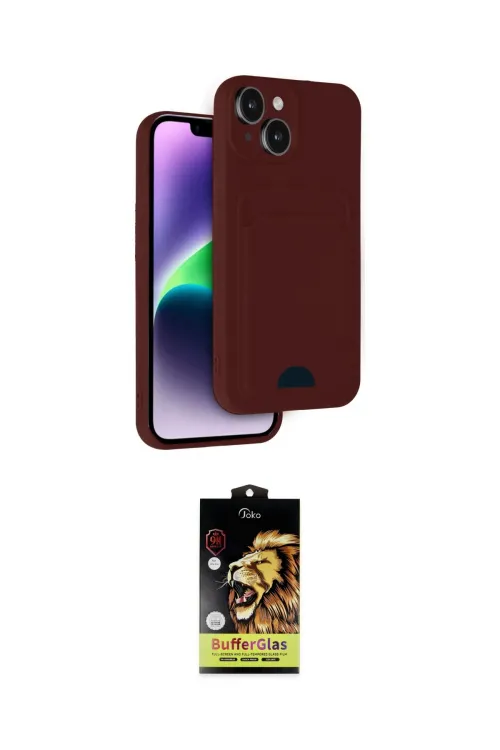 ieg™ iPhone 14 Kılıf Vadi Çizgi Prime - Siyah Buffer Cam Ekran Koruyucu