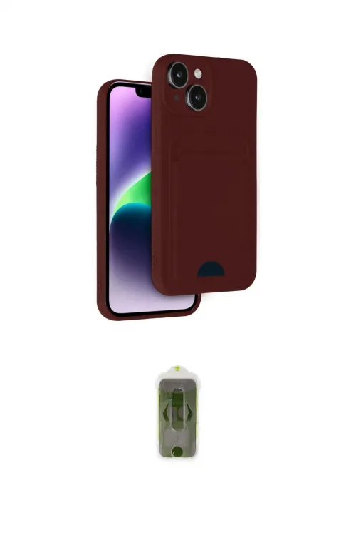 ieg™ iPhone 14 Kılıf Vadi Çizgi Prime - Siyah Joko Magic 5D Hayalet Cam