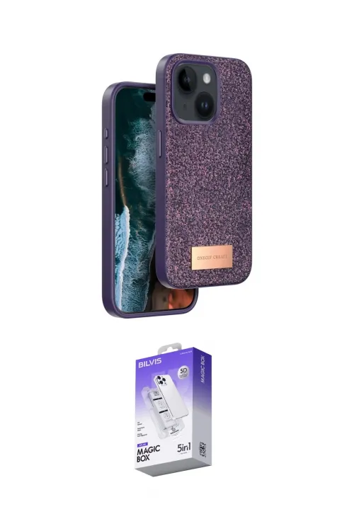 ieg™ iPhone 14 Kılıf Vadi Klasik Serisi - Siyah Bilvis 5in1 3D Magic Cam Ekran Koruyucu