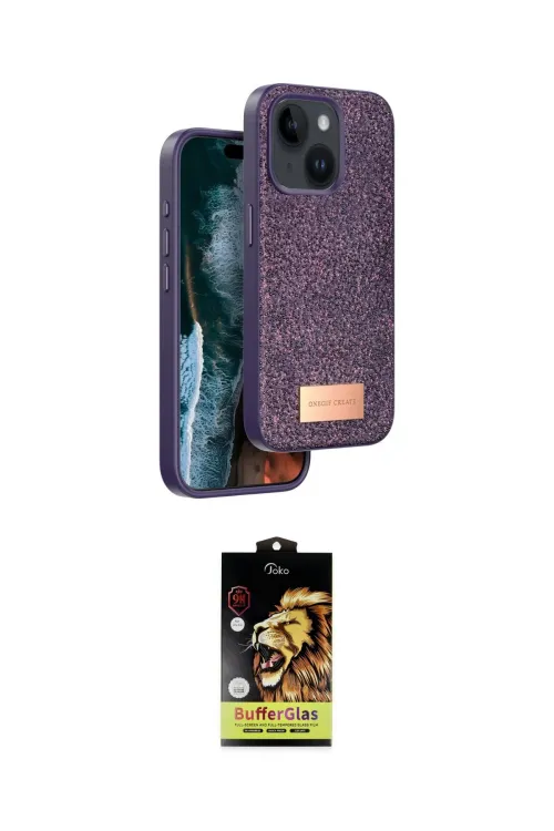 ieg™ iPhone 14 Kılıf Vadi Klasik Serisi - Siyah Buffer Cam Ekran Koruyucu