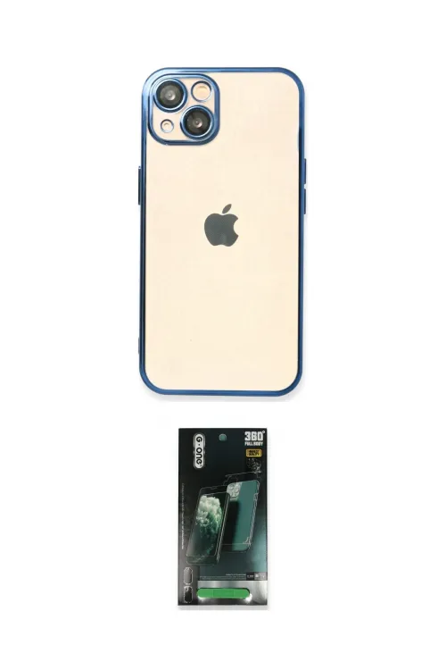 ieg™ iPhone 14 Kılıf Vadi Minimal - Şeffaf 360 Full Body Arka Koruyucu