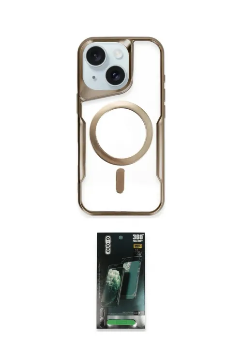 ieg™ iPhone 14 Kılıf Yadigar Klasik Özel Seri - Şeffaf 360 Full Body Arka Koruyucu