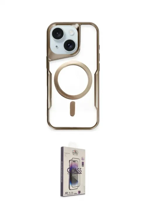 ieg™ iPhone 14 Kılıf Yadigar Klasik Özel Seri - Siyah Bilvis 3D Cam Ekran Koruyucu