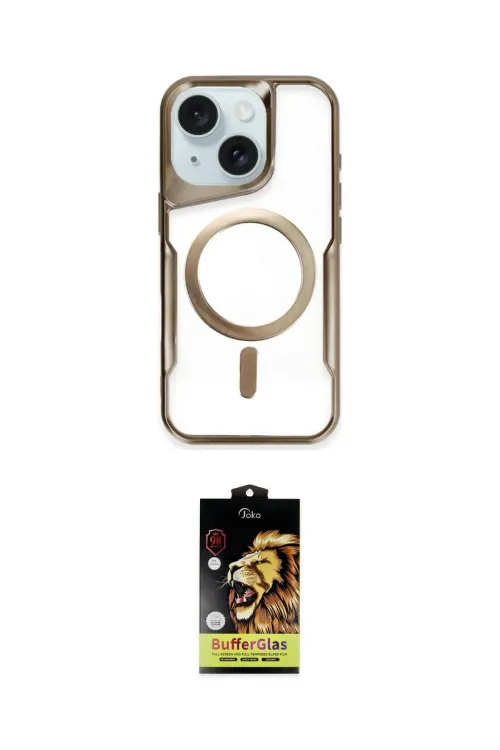 ieg™ iPhone 14 Kılıf Yadigar Klasik Özel Seri - Siyah Buffer Cam Ekran Koruyucu