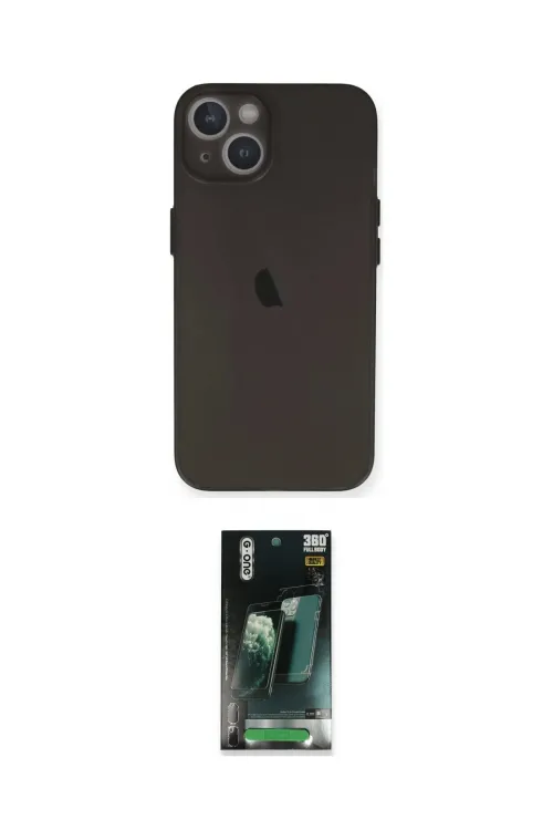 ieg™ iPhone 14 Kılıf Yadigar Yansıma Serisi - Şeffaf 360 Full Body Arka Koruyucu