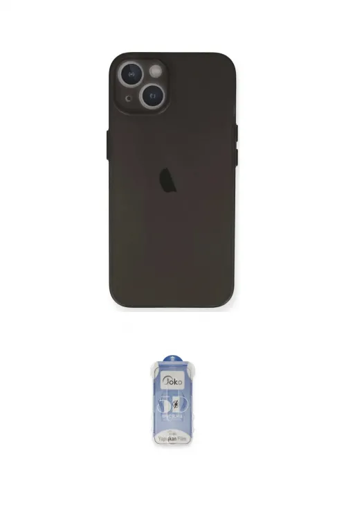 ieg™ iPhone 14 Kılıf Yadigar Yansıma Serisi - Siyah Joko Magic 5D Cam