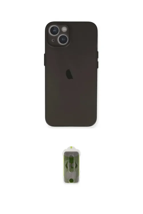 ieg™ iPhone 14 Kılıf Yadigar Yansıma Serisi - Siyah Joko Magic 5D Hayalet Cam