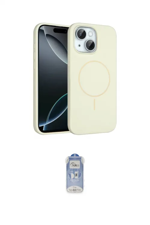 ieg™ iPhone 14 Kılıf Yankı Form Serisi - Siyah Joko Magic 5D Cam