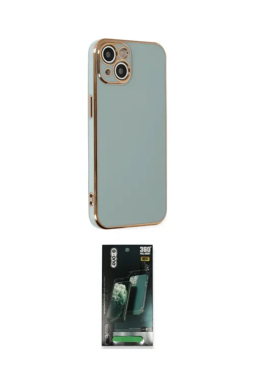 ieg™ iPhone 14 Kılıf Yankı Serisi - Şeffaf 360 Full Body Arka Koruyucu