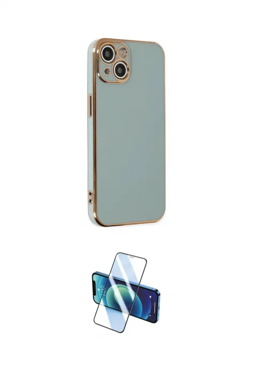 ieg™ iPhone 14 Kılıf Yankı Serisi - Siyah 3D Antistatik Cam Ekran Koruyucu