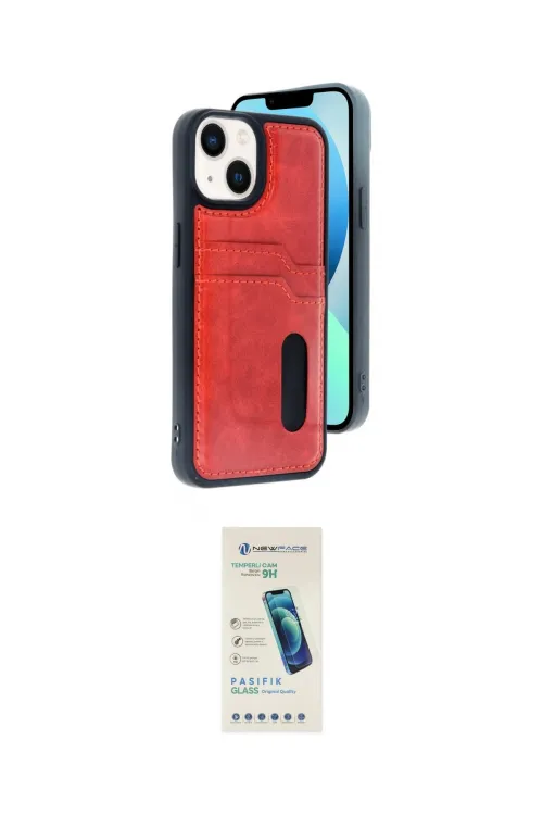 ieg™ iPhone 14 Kılıf Yörünge Işık Serisi - Şeffaf Pasifik Cam Ekran Koruyucu