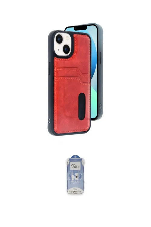 ieg™ iPhone 14 Kılıf Yörünge Işık Serisi - Siyah Joko Magic 5D Cam