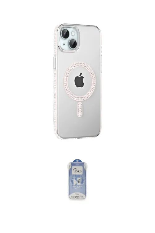 ieg™ iPhone 14 Kılıf Yörünge Koleksiyonu - Siyah Joko Magic 5D Cam