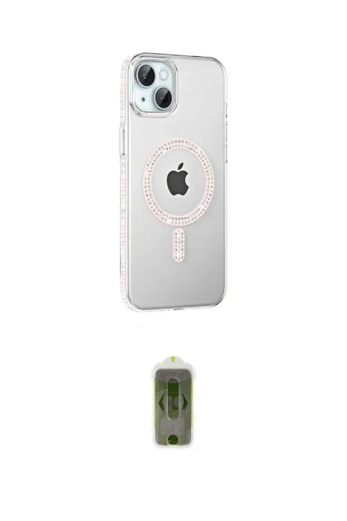 ieg™ iPhone 14 Kılıf Yörünge Koleksiyonu - Siyah Joko Magic 5D Hayalet Cam