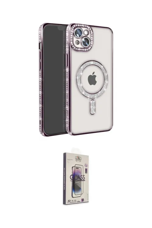 ieg™ iPhone 14 Kılıf Zirve Doku Prime - Siyah Bilvis 3D Cam Ekran Koruyucu