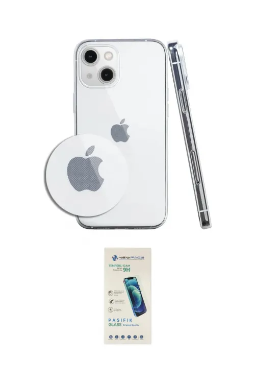 ieg™ iPhone 14 Kılıf Zirve Doku - Şeffaf Pasifik Cam Ekran Koruyucu