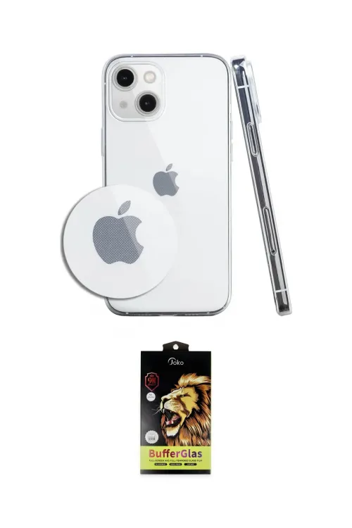 ieg™ iPhone 14 Kılıf Zirve Doku - Siyah Buffer Cam Ekran Koruyucu