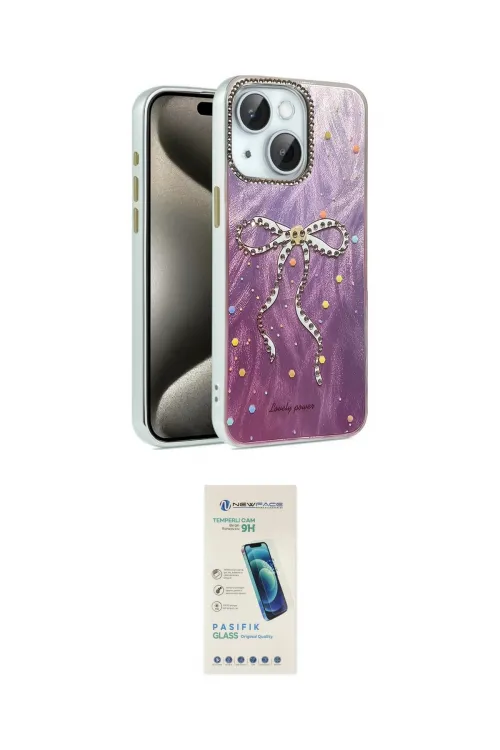 ieg™ iPhone 14 Kılıf Zirve Modern Prime - Şeffaf Pasifik Cam Ekran Koruyucu