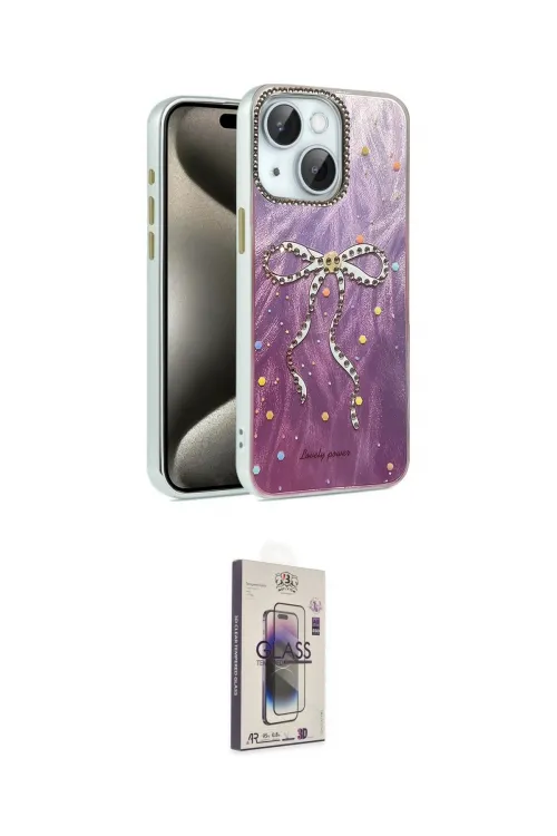 ieg™ iPhone 14 Kılıf Zirve Modern Prime - Siyah Bilvis 3D Cam Ekran Koruyucu