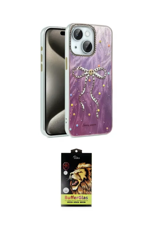 ieg™ iPhone 14 Kılıf Zirve Modern Prime - Siyah Buffer Cam Ekran Koruyucu