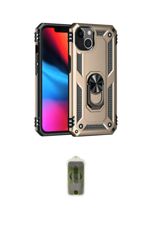ieg™ iPhone 14 Plus Kılıf Ahenk Klasik Koleksiyonu - Siyah Joko Magic 5D Hayalet Cam