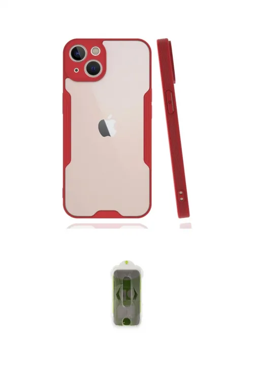 ieg™ iPhone 14 Plus Kılıf Atlas Asil Serisi - Siyah Joko Magic 5D Hayalet Cam
