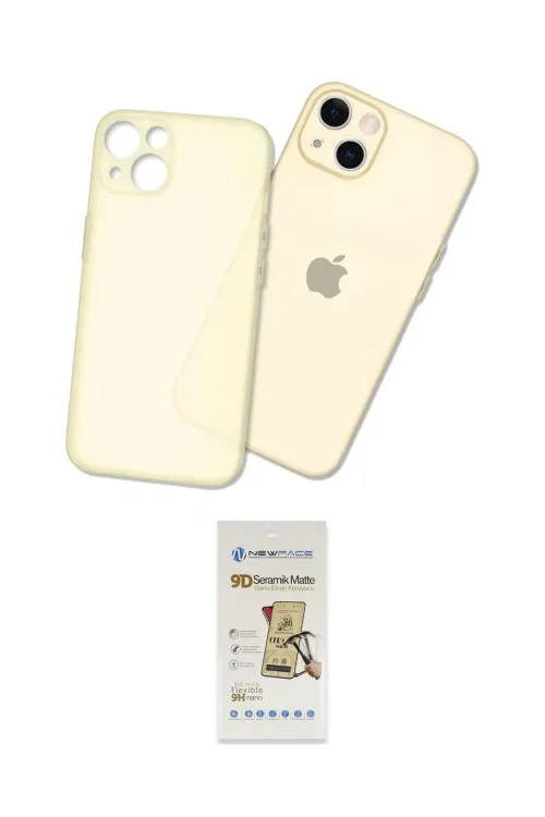 ieg™ iPhone 14 Plus Kılıf Atlas Minimal Prime - Siyah Mat Seramik Nano Ekran Koruyucu