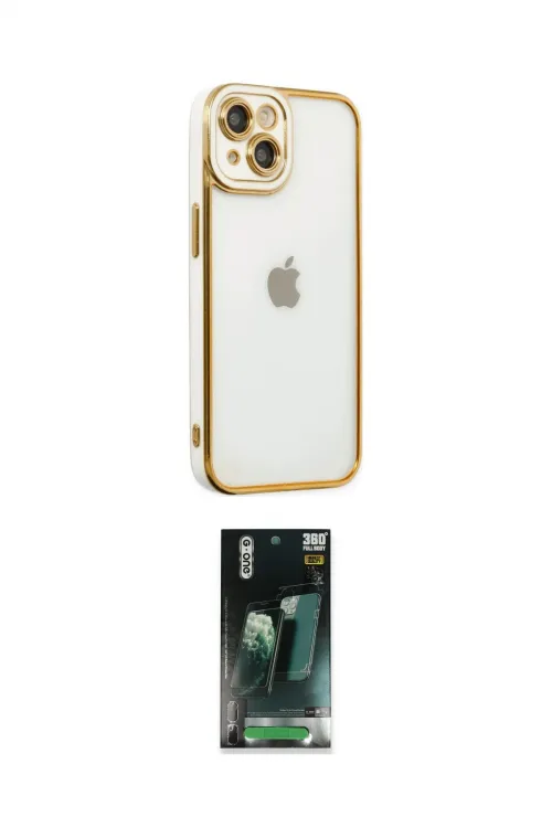 ieg™ iPhone 14 Plus Kılıf Çekirdek Klasik Serisi - Siyah 360 Mat Full Body Arka Koruyucu