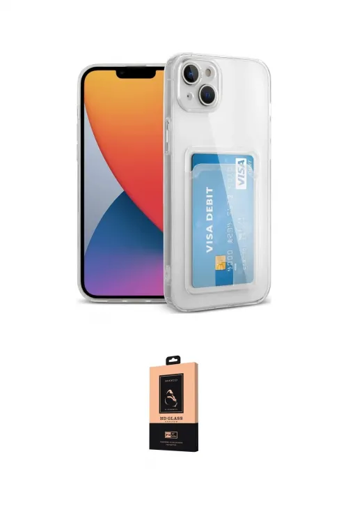 ieg™ iPhone 14 Plus Kılıf Doruk Klasik Koleksiyonu - Şeffaf Maxco Cam Ekran Koruyucu