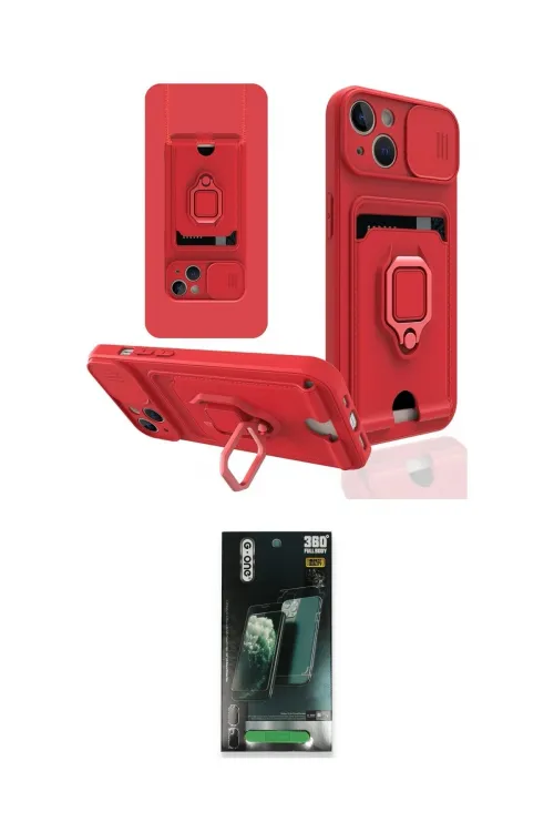 ieg™ iPhone 14 Plus Kılıf Vadi Form Prime - Siyah 360 Mat Full Body Arka Koruyucu