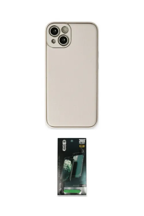 ieg™ iPhone 14 Plus Kılıf Yadigar Klasik - Siyah 360 Mat Full Body Arka Koruyucu