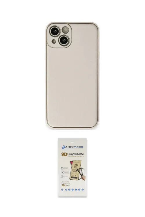 ieg™ iPhone 14 Plus Kılıf Yadigar Klasik - Siyah Mat Seramik Nano Ekran Koruyucu