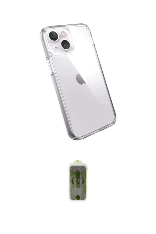 ieg™ iPhone 14 Plus Kılıf Zirve Doku - Siyah Joko Magic 5D Hayalet Cam