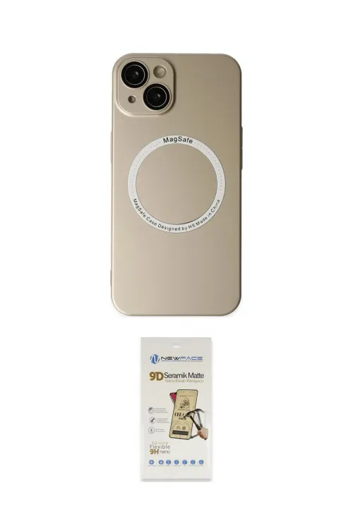 ieg™ iPhone 14 Plus Kılıf Zirve Klasik Prime - Siyah Mat Seramik Nano Ekran Koruyucu