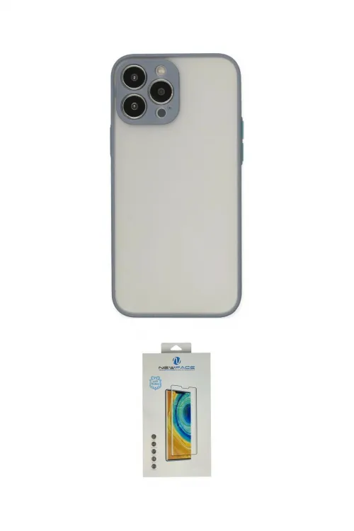 ieg™ iPhone 14 Pro Kılıf Ahenk Çizgi Serisi - Siyah Polymer Nano Ekran Koruyucu