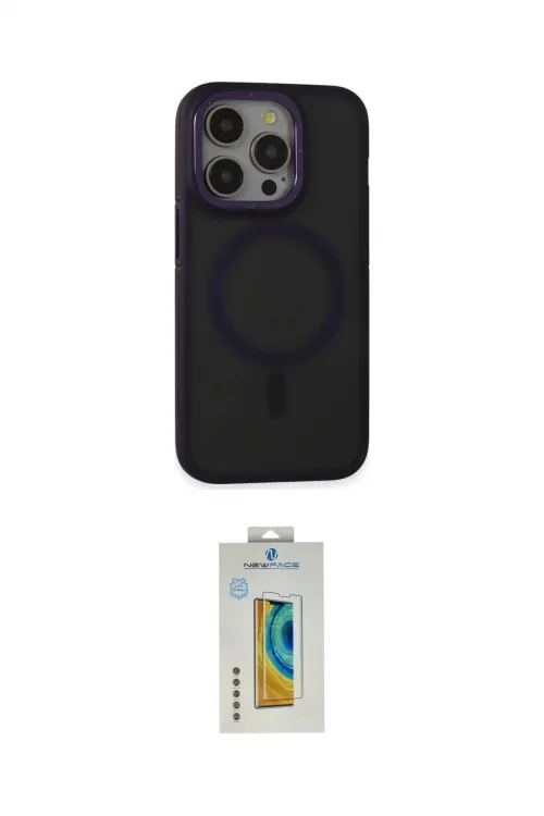 ieg™ iPhone 14 Pro Kılıf Ahenk Form Serisi - Siyah Polymer Nano Ekran Koruyucu
