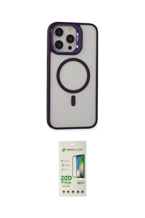 ieg™ iPhone 14 Pro Kılıf Ahenk Klasik Özel Seri - Siyah 20D Premium Cam Ekran Koruyucu
