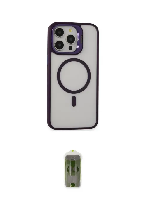 ieg™ iPhone 14 Pro Kılıf Ahenk Klasik Özel Seri - Siyah Joko Magic 5D Hayalet Cam